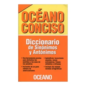 Libro: DICCIONARIO DE SINONIMOS Y ANTONIMOS - Museo Librería Génesis Perú