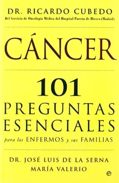 Libro: CANCER 101 PREGUNTAS ESENCIALES - Museo Librería Génesis Perú