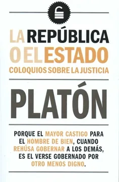 Libro: LA REPUBLICA O EL ESTADO - Museo Librería Génesis Perú